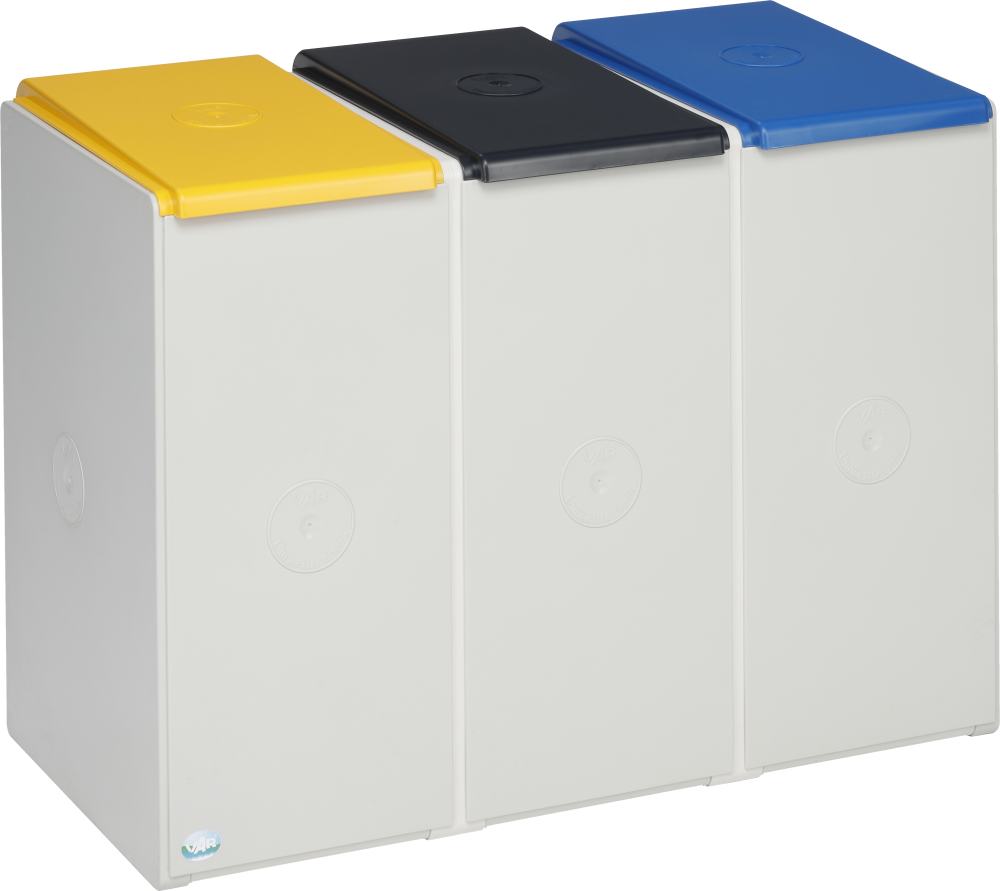 Wertstoffsammelsystem 3-fach WSS 40 Liter für 60 Liter Säcke