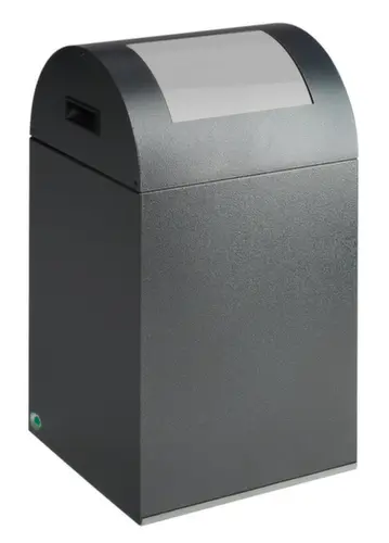 Wertstoffsammelgerät WSG 40 R Korpus antik-silber, Einwurfklappe silber