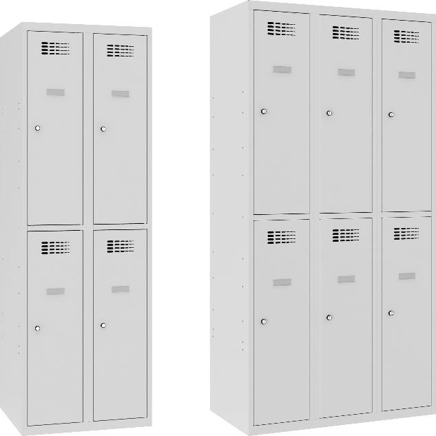 2 Fächer übereinander