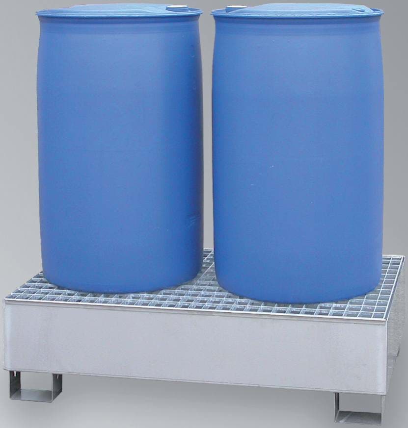 Auffangwanne aus Stahl für 1 Palettenplatz