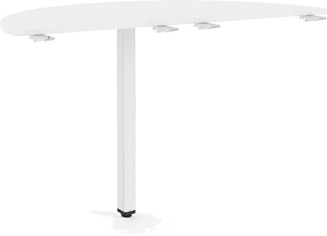 Halbrunder Tischansatz für Tischtiefe 600 mm