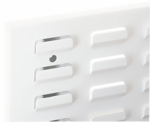 Schlitzplattenwand 2000x450 mm HxB, RAL 9010 reinweiss
