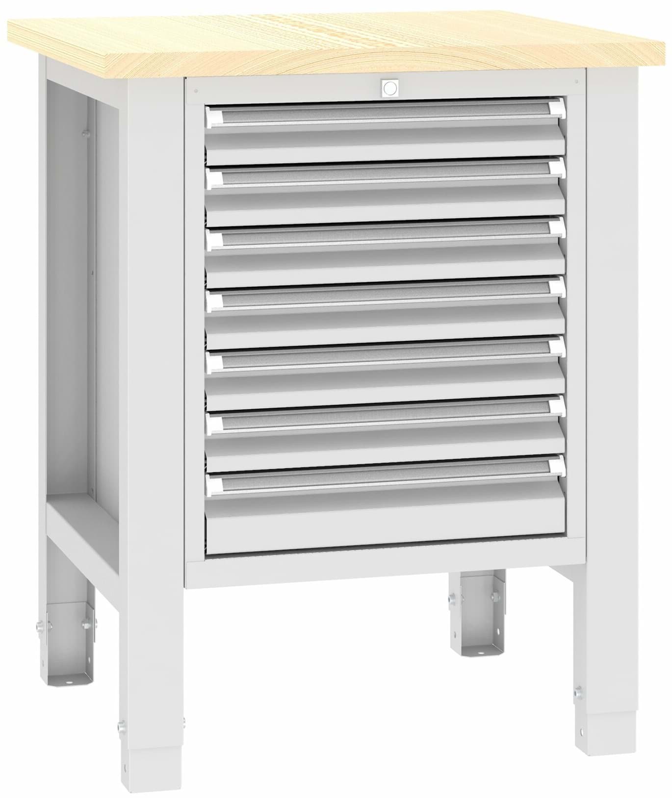 Werkbank SWT 07/4, var. Höhe, 725x620x850-900 mm LxTxH