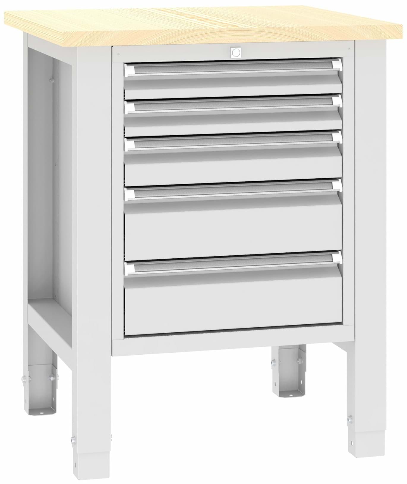 Werkbank SWT 07/5, var. Höhe, 725x620x850-900 mm LxTxH