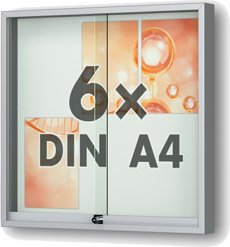 Schaukasten Fortis 710x695x80 mm BxHxT