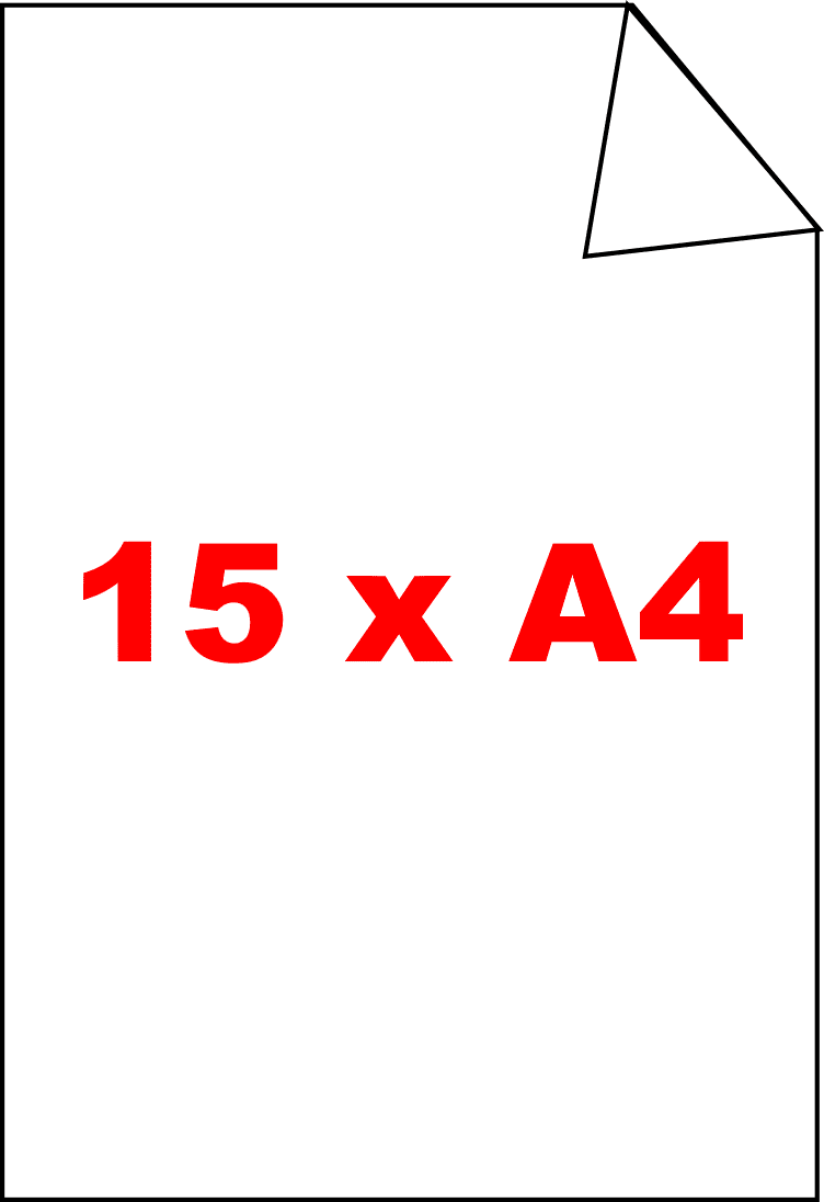 15 x DIN A4