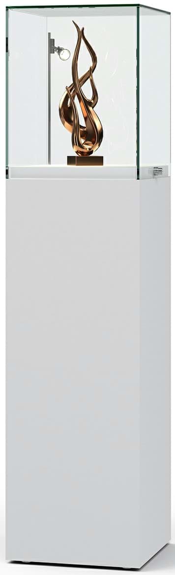 Haubenvitrine Fanum, 1600x400x400 mm HxBxT