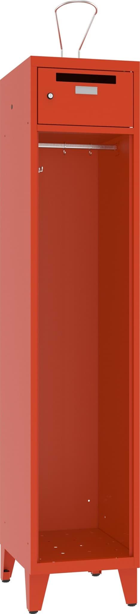 Feuerwehrschrank ohne Türe mit Wertfach und Einwufschlitz 1 Abteil