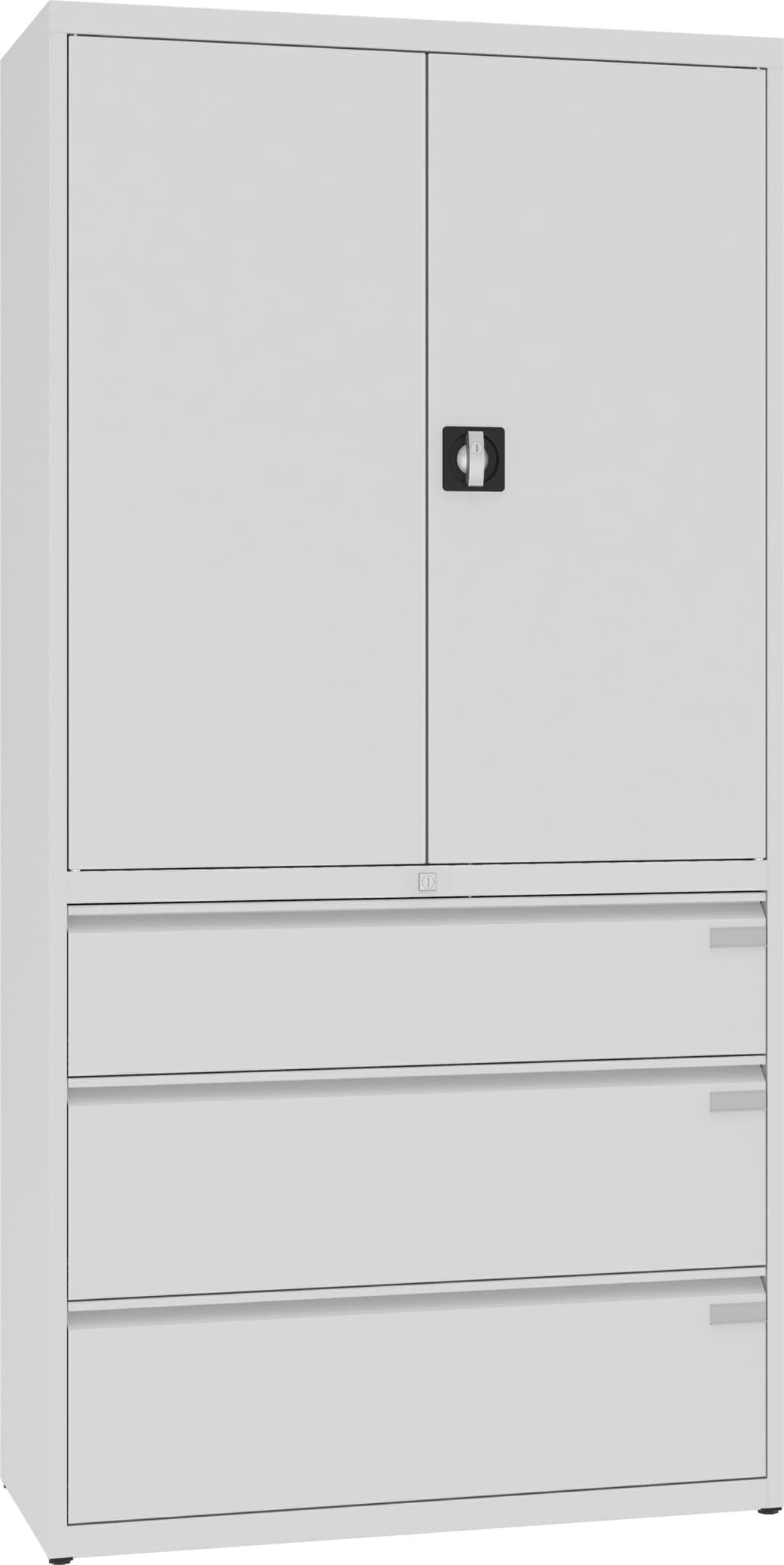 Kombinationsschränke 1990x1000x435 mm HxBxT, SKB 3, mit 3 Ordnerreihen / 3 Schubladen 