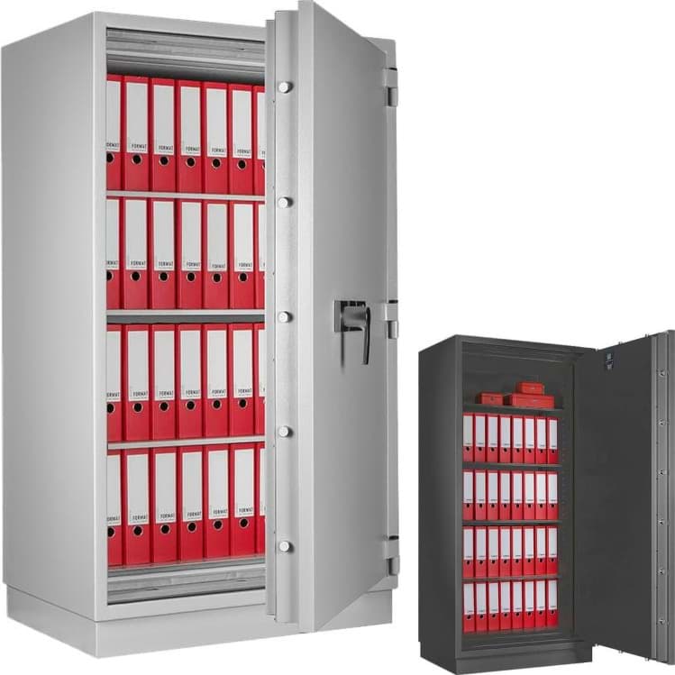 Papiersicherungsschrank GW-PSP 120-4, 1670x940x681 mm HxBxT, feuersicher 120 Minuten