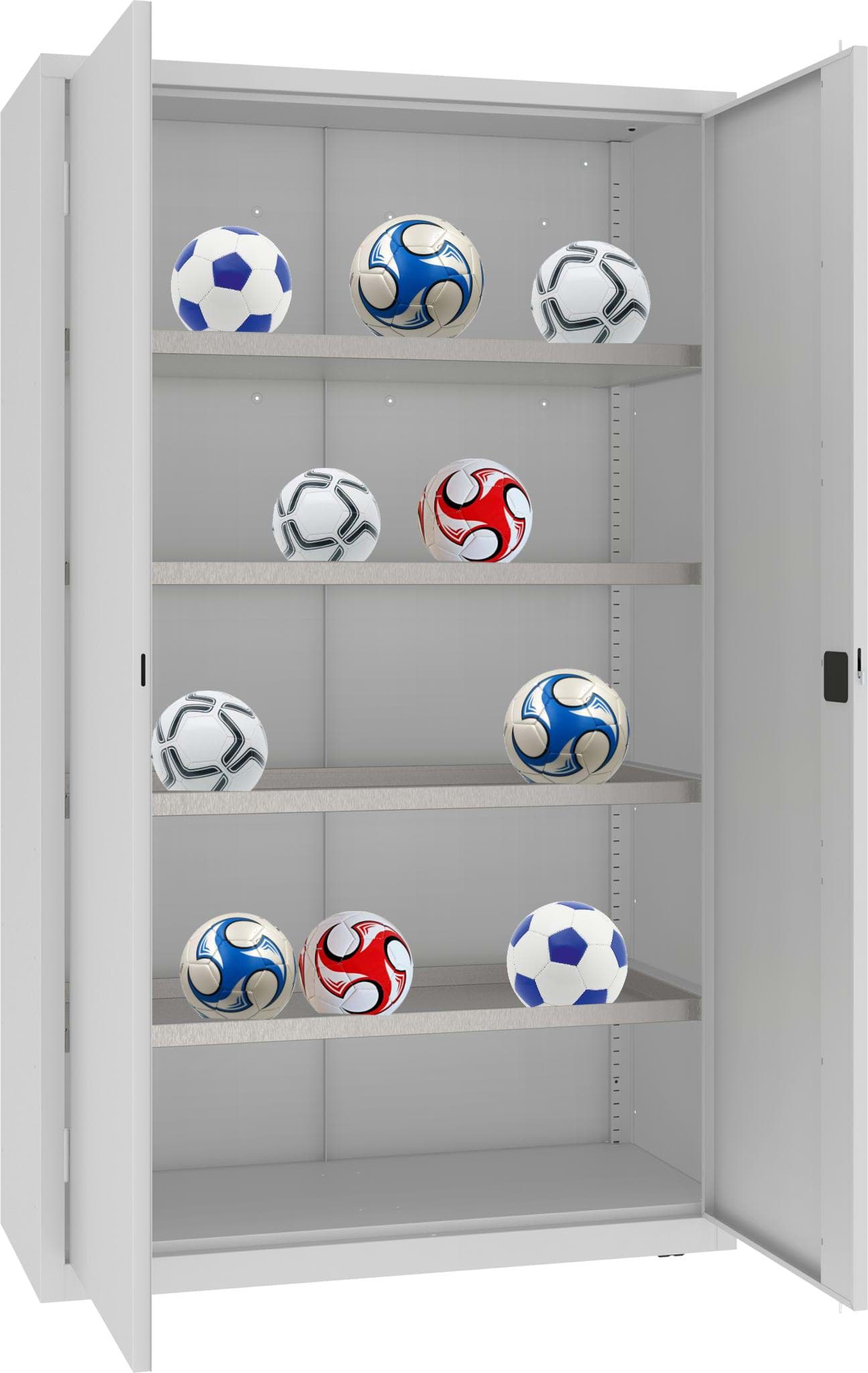 Ballschrank 1990x1200x500 mm HxBxT, MSW212/5-20