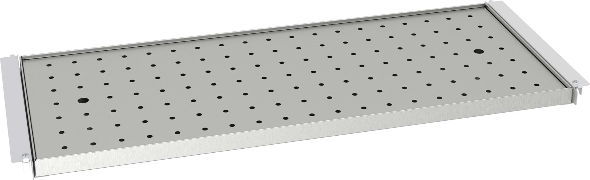 Wannenboden mit Ablaufplatte 1111 x 452 mm BxT für Schrank 1990x1200x500 mm HxBxT