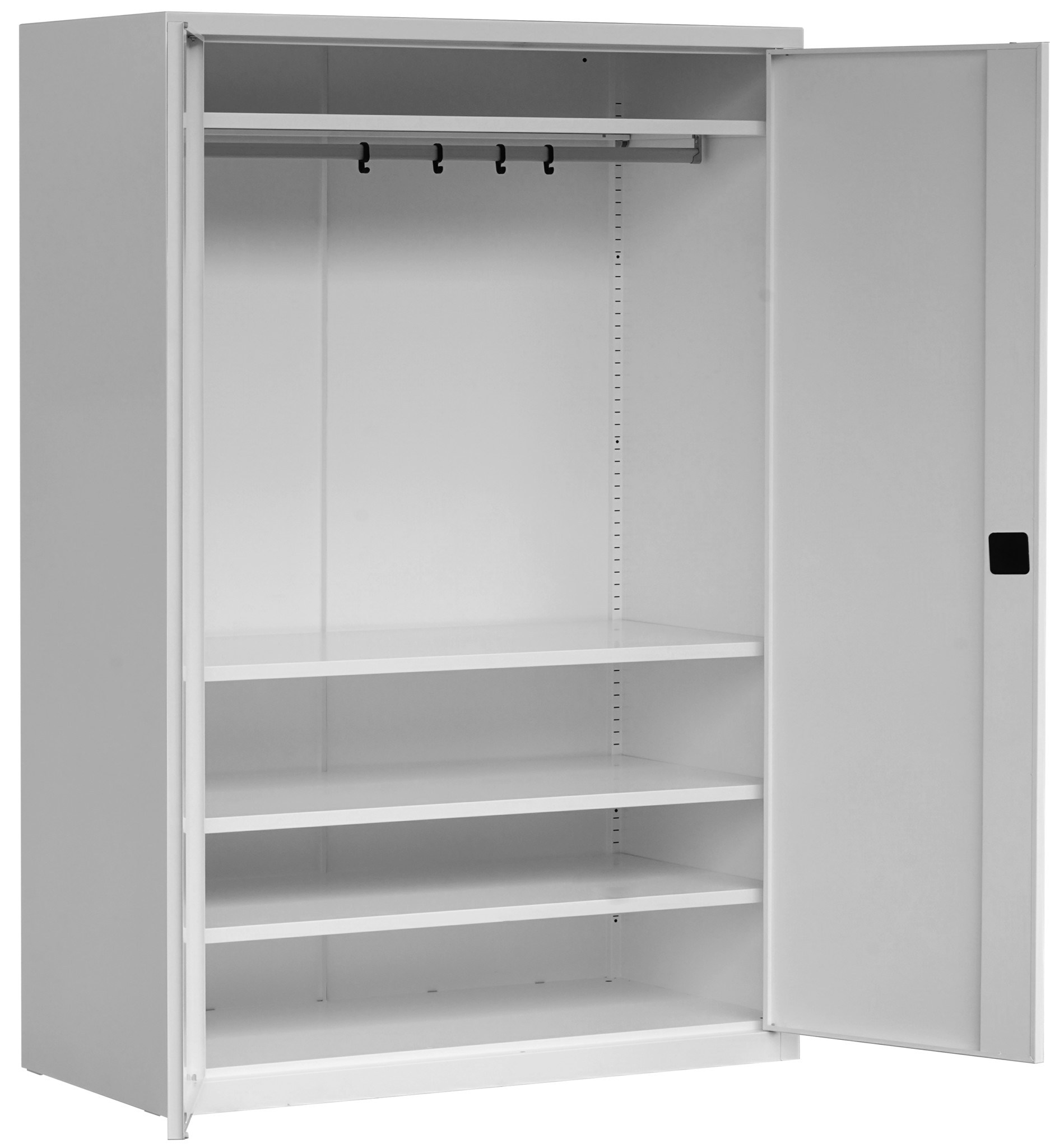 Mehrzweck-/Garderobenschrank 1990x1400x600 mm HxBxT, SSB 2014/6r