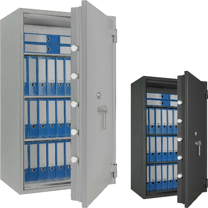 Wertschutzschrank Modell GW-TP Pro 50, Farbe RAL 7035, Widerstandsgrad 2