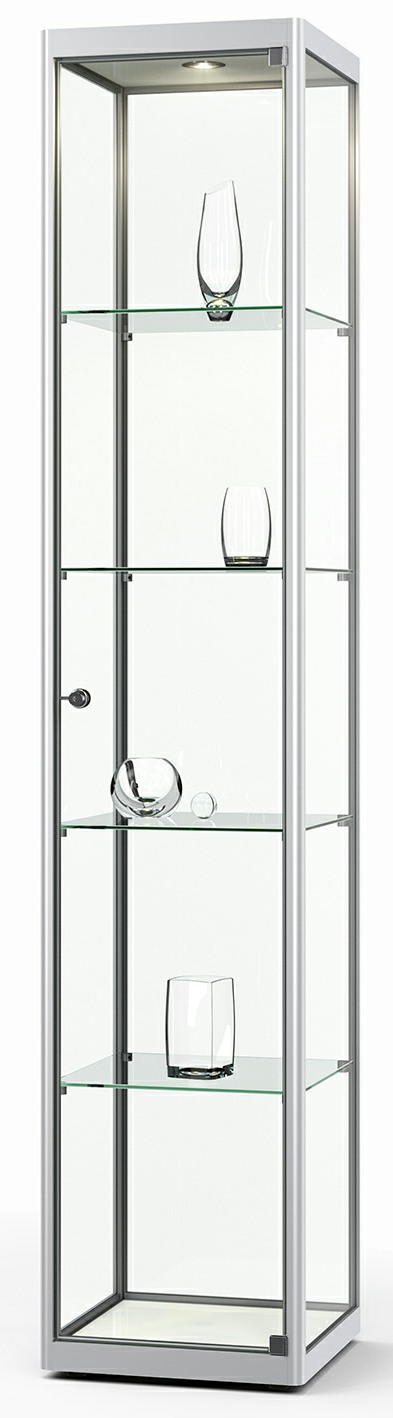Säulenvitrine Versus 300G, 1970x400x400 mm HxBxT