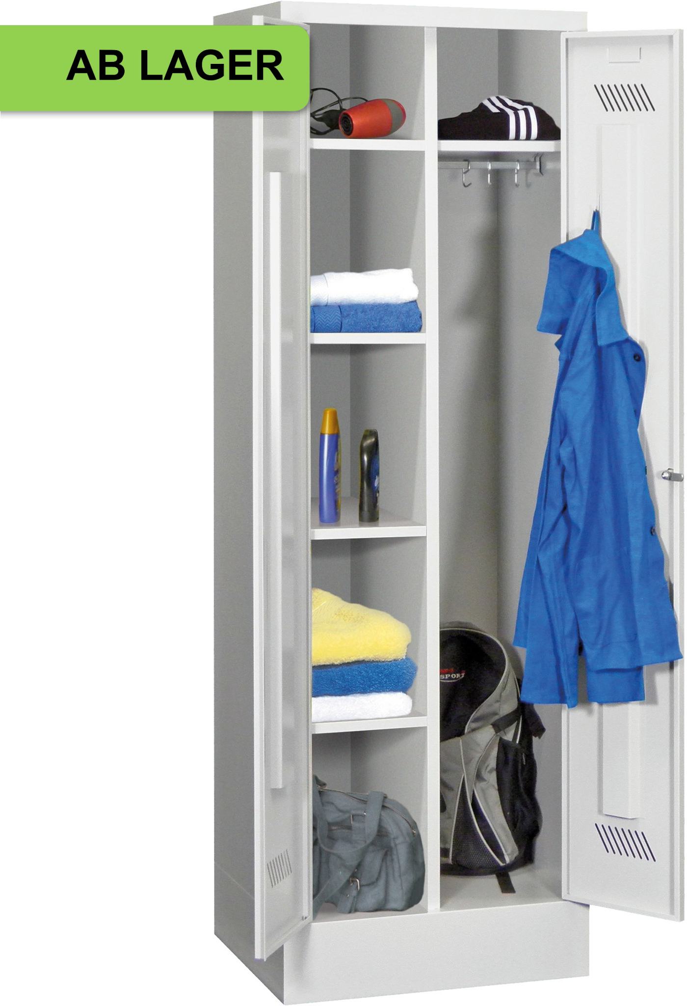 Kleider-/Wäscheschrank, 1850x800x500 mm HxBxT ab Lager (2 Stück)