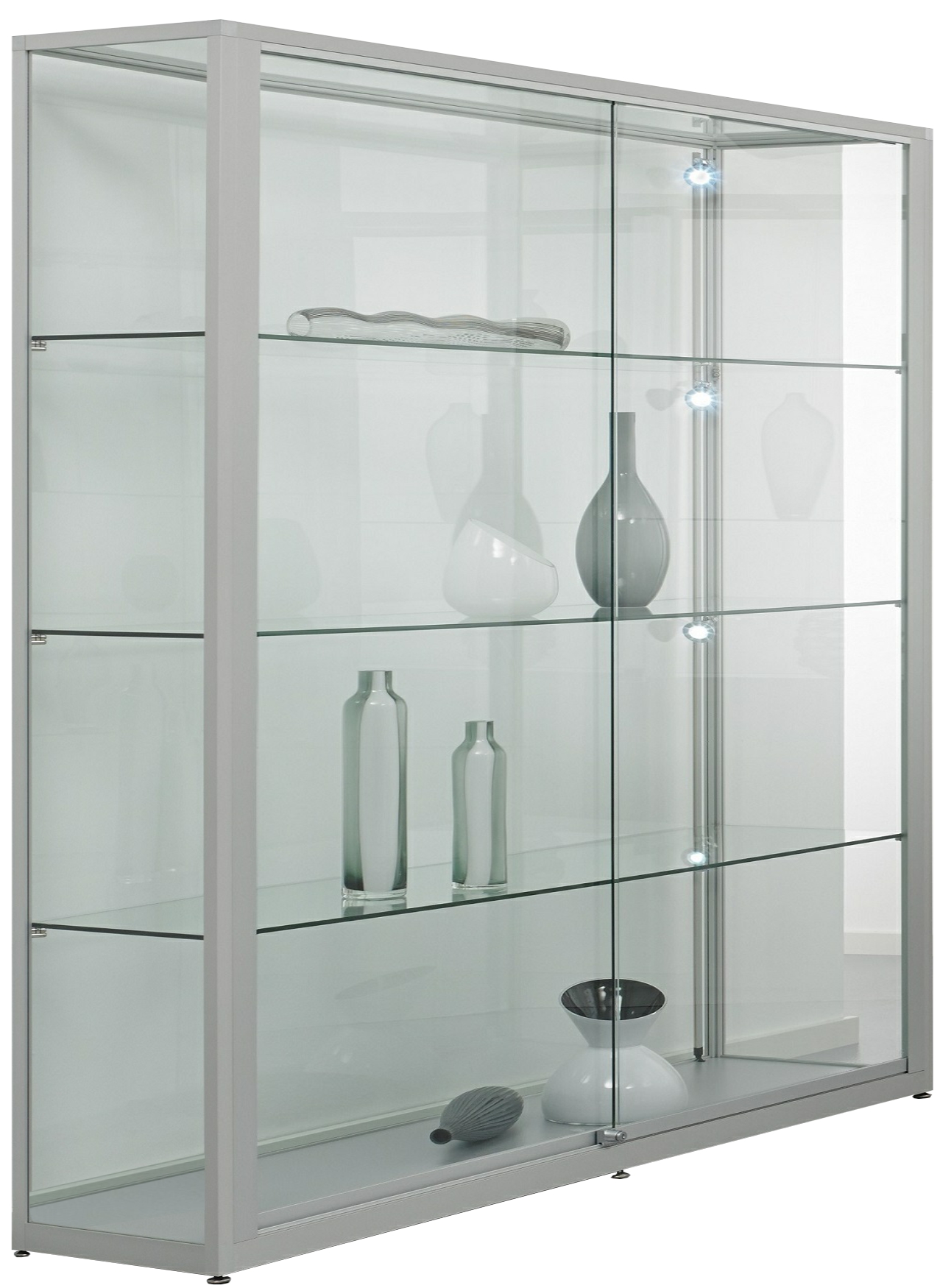 Standvitrine 2000x2000x400 mm HxBxT