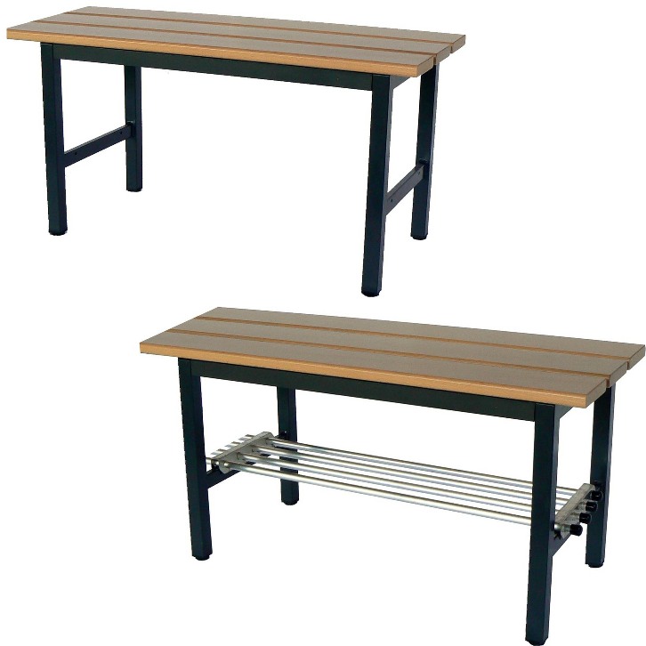 Freistehende Sitzbank Länge 650 mm, Tiefe 380 mm