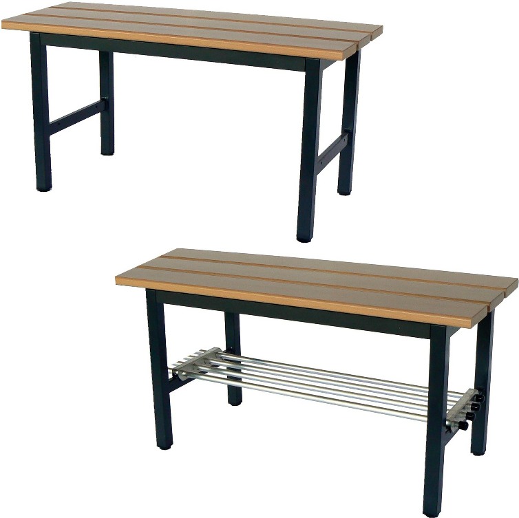 Freistehende Sitzbank Länge 1000 mm, Tiefe 380 mm