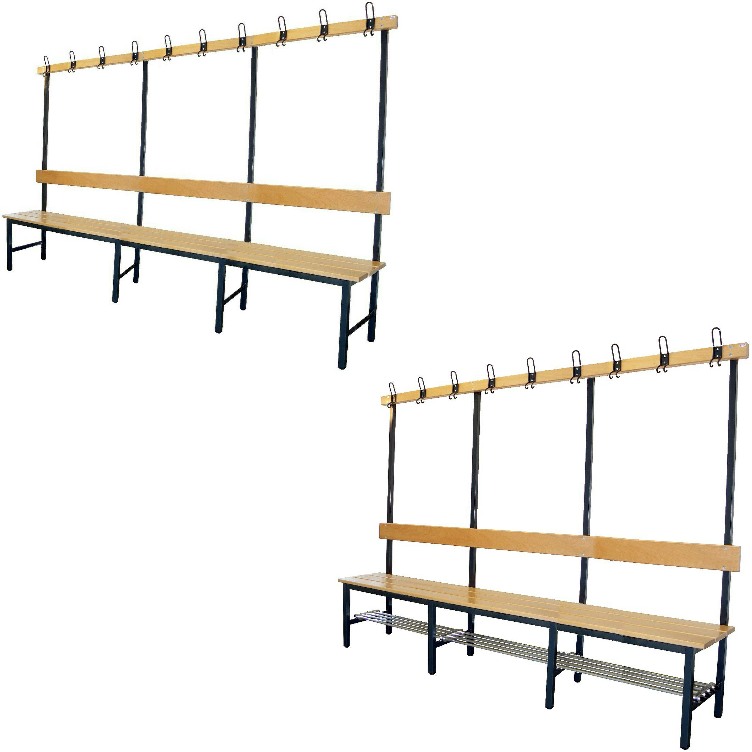 Einseitige Sitzbank Länge 2500 mm, Tiefe 400 mm