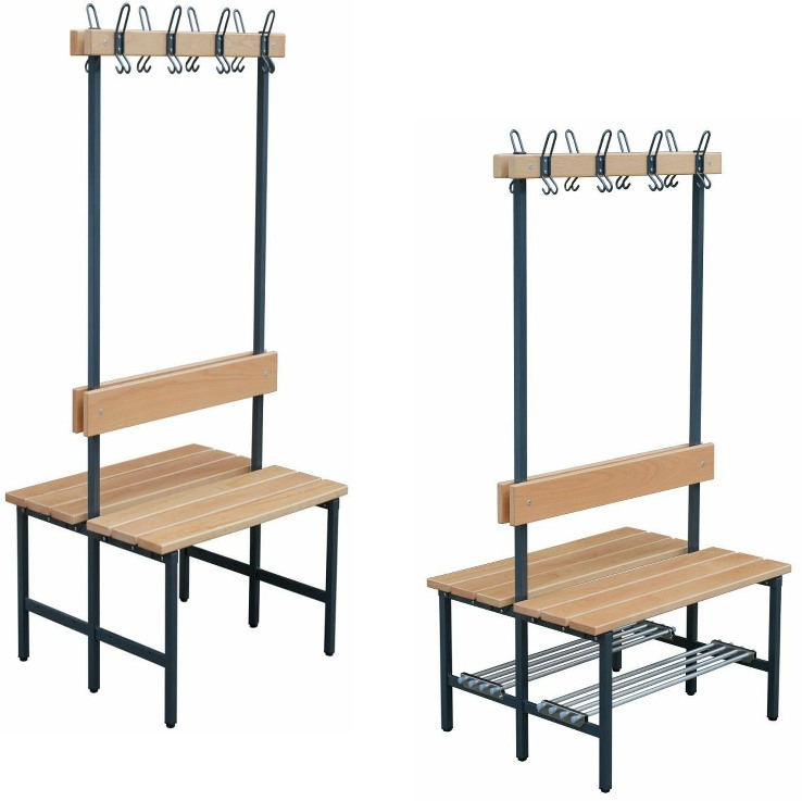 Doppelseitige Sitzbank Länge 650 mm, Tiefe 780 mm