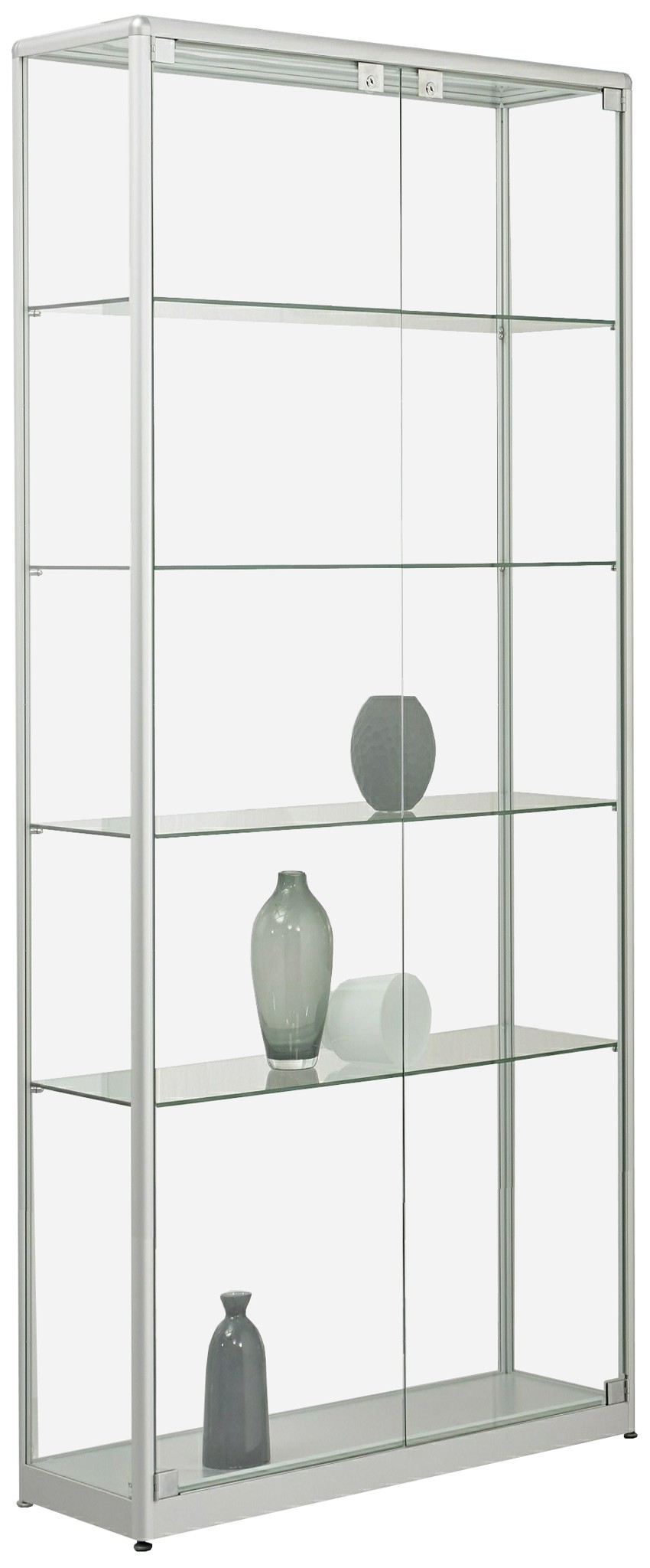 Standvitrine mit Drehtüre 2000x800x400 mm HxBxT