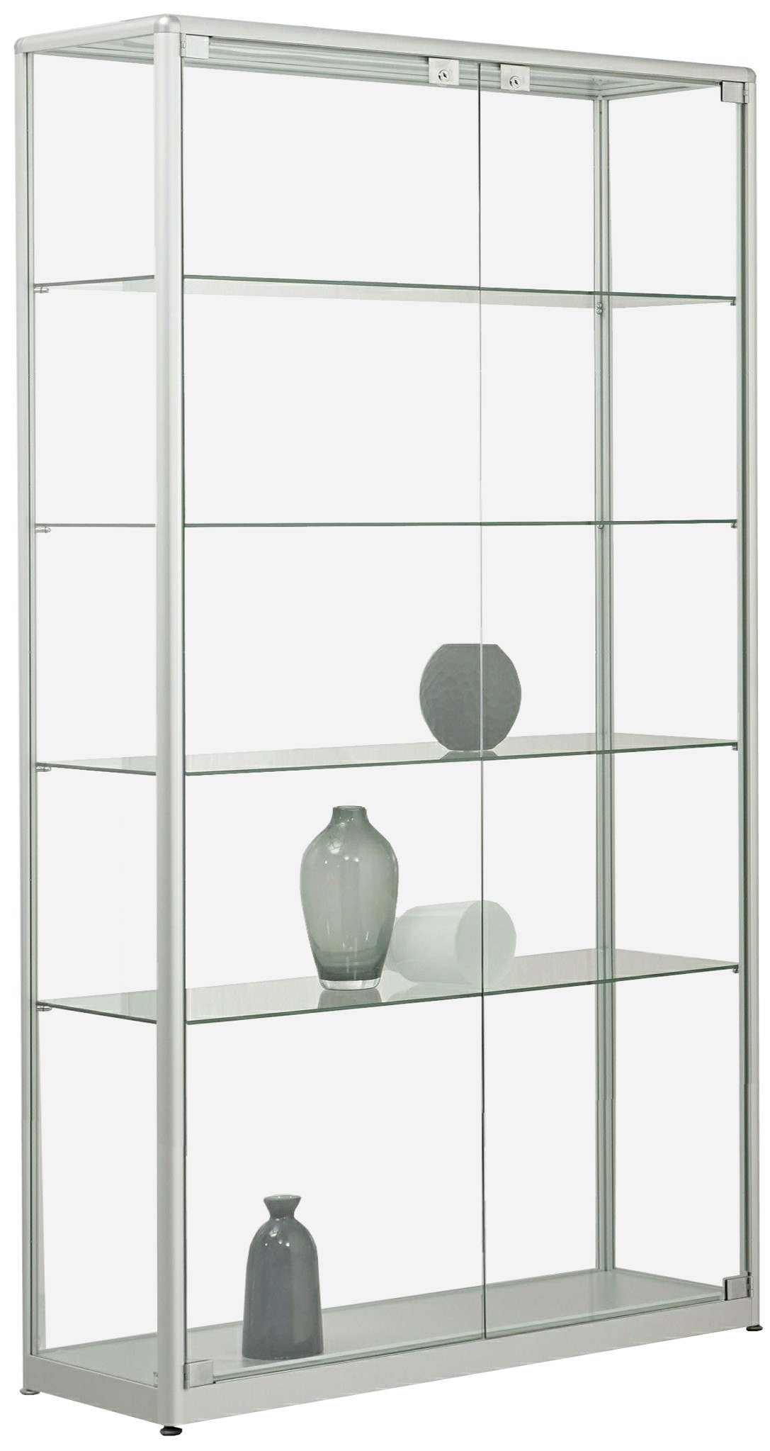 Standvitrine mit Drehtüre 2000x1000x400 mm HxBxT