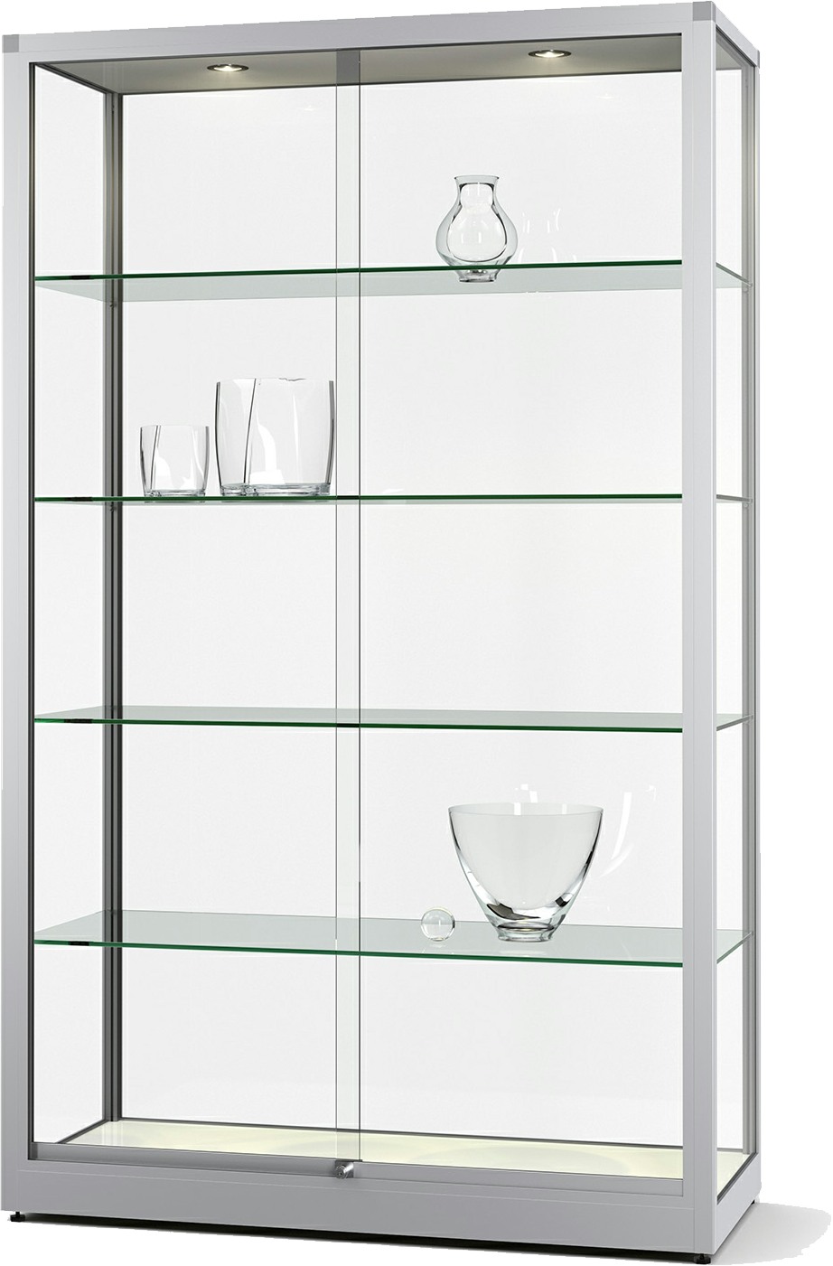 Standvitrine Vertum 400, 2000x1220x520 mm HxBxT