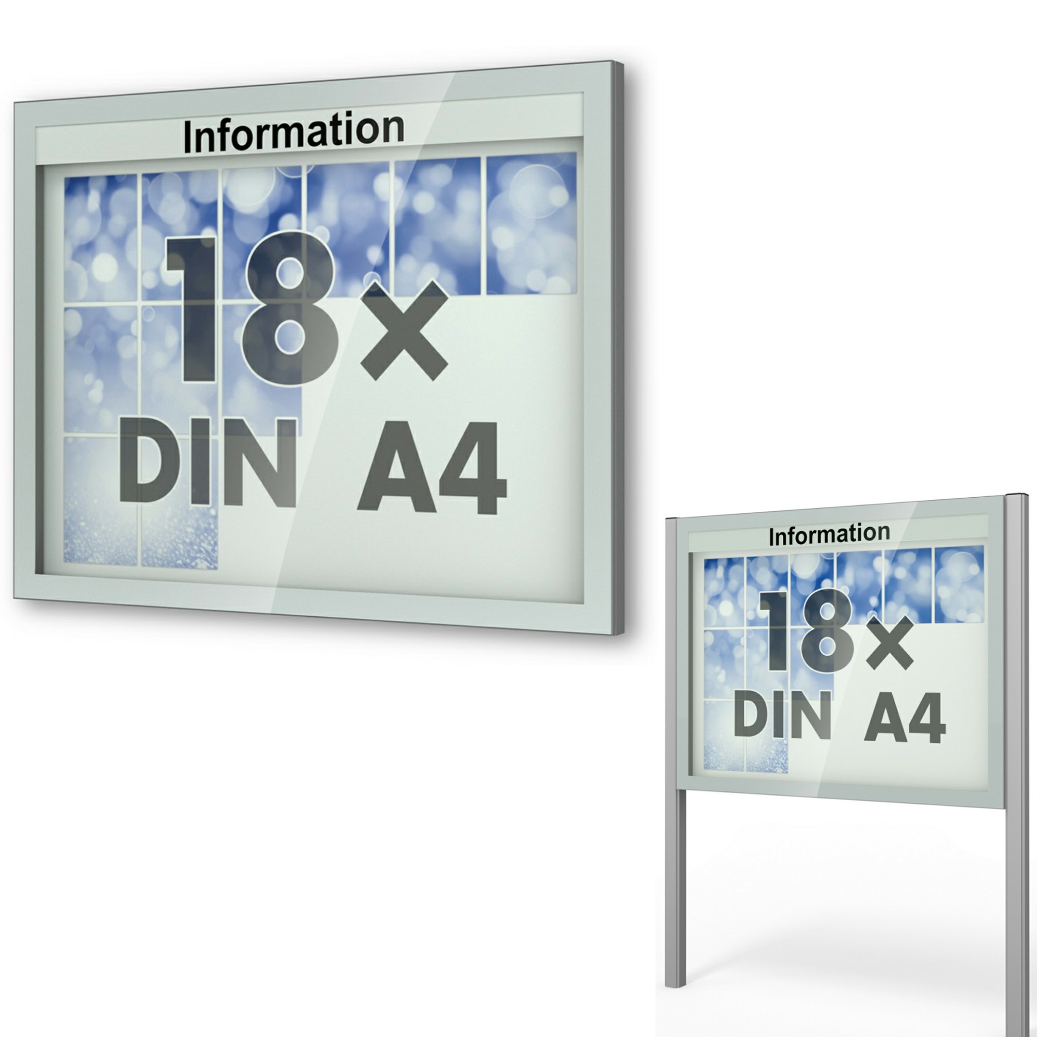 Schaukasten Vitrum 1450x1150x73 mm BxHxT