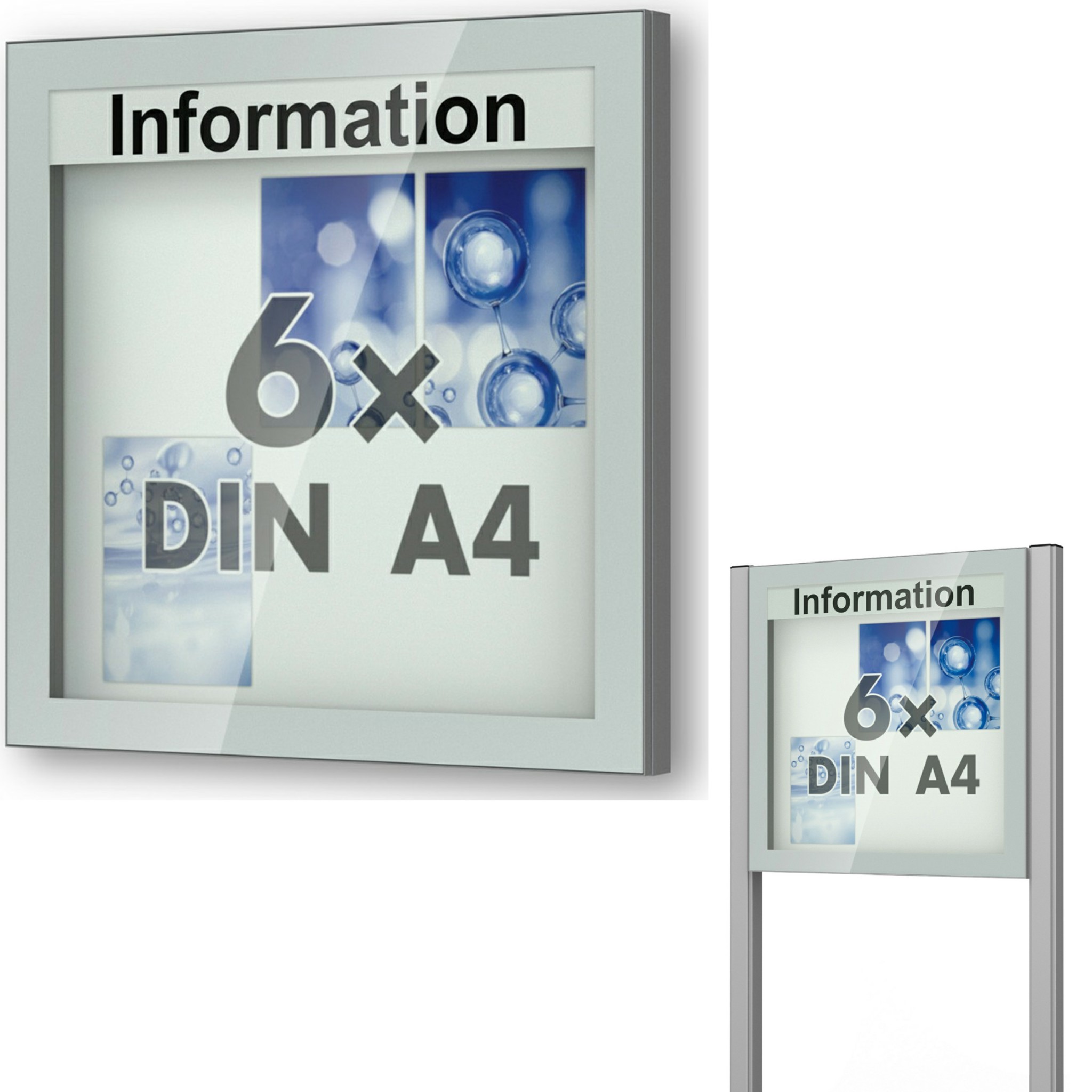 Schaukasten Vitrum 850x840x73 mm BxHxT