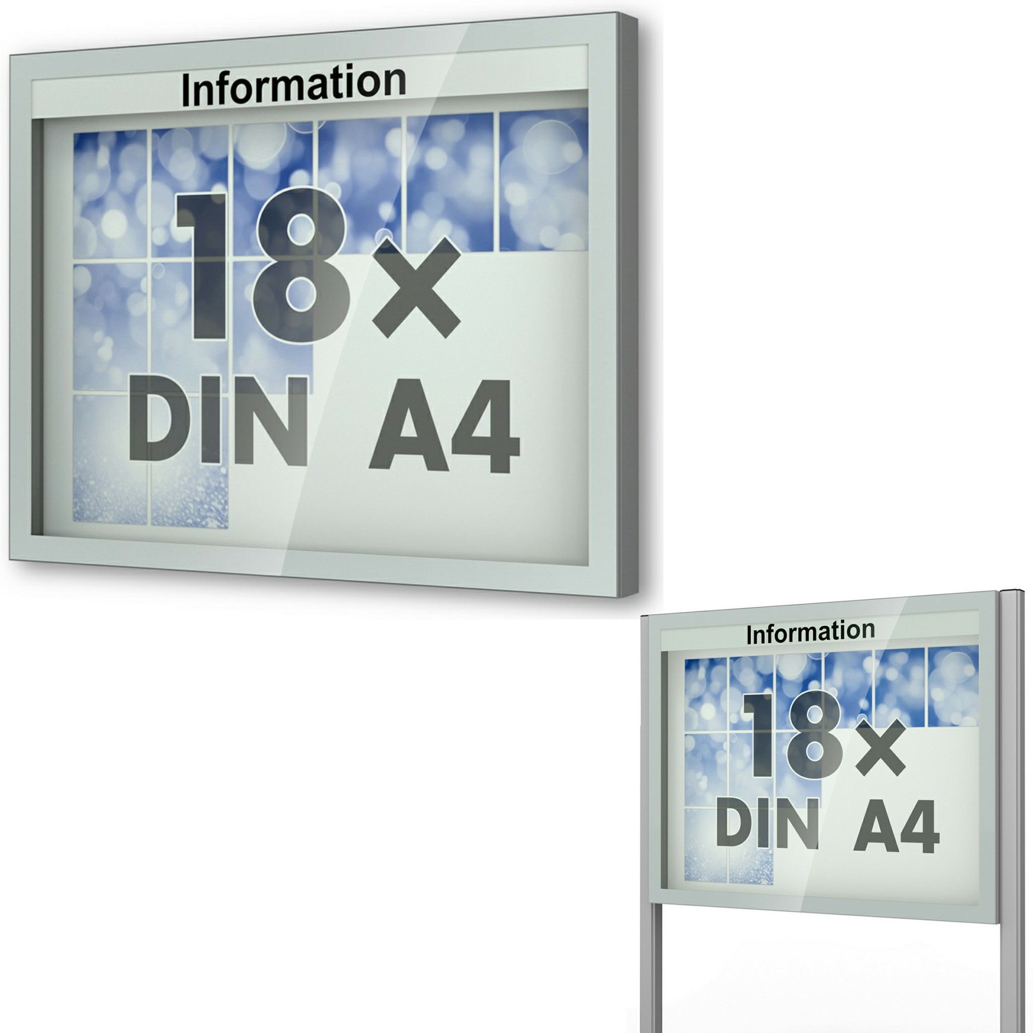 Schaukasten Vitrum 1450x1150x123 mm BxHxT