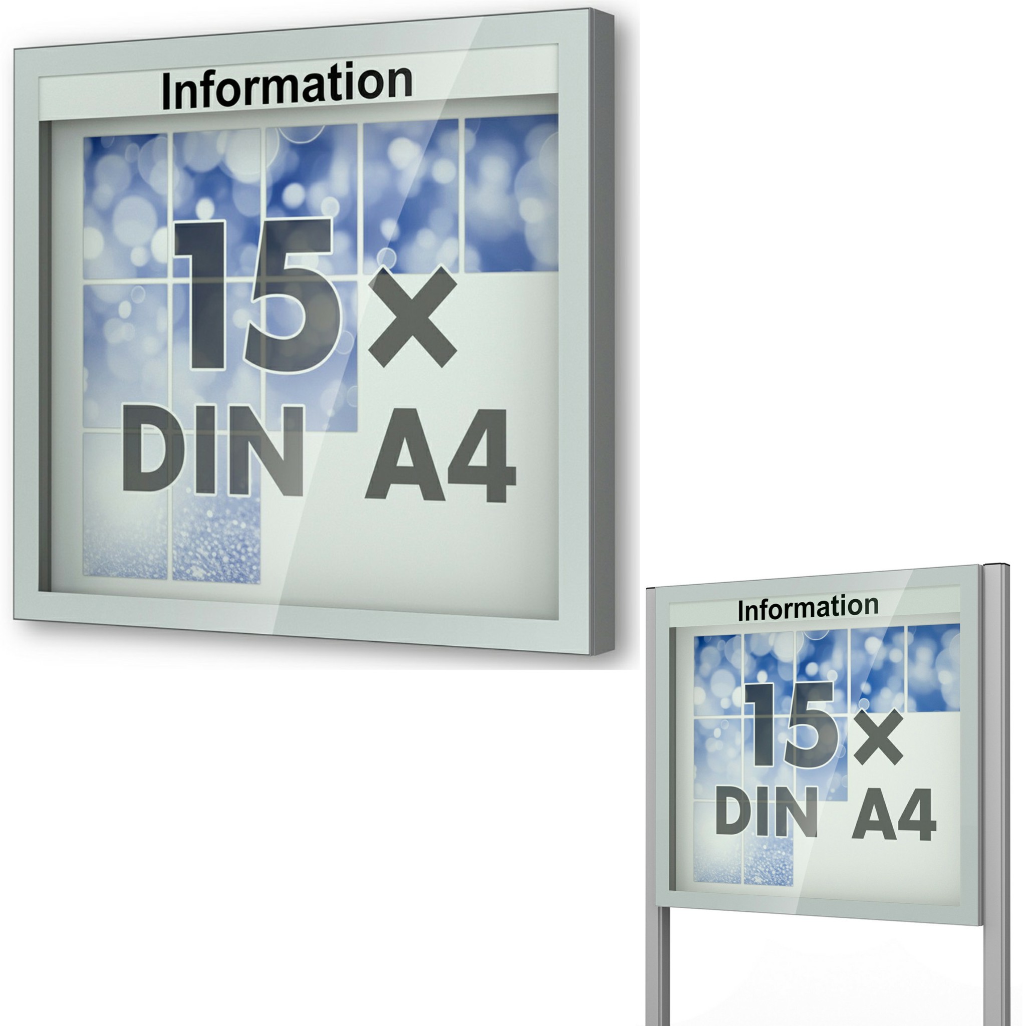 Schaukasten Vitrum 1250x1150x123 mm BxHxT