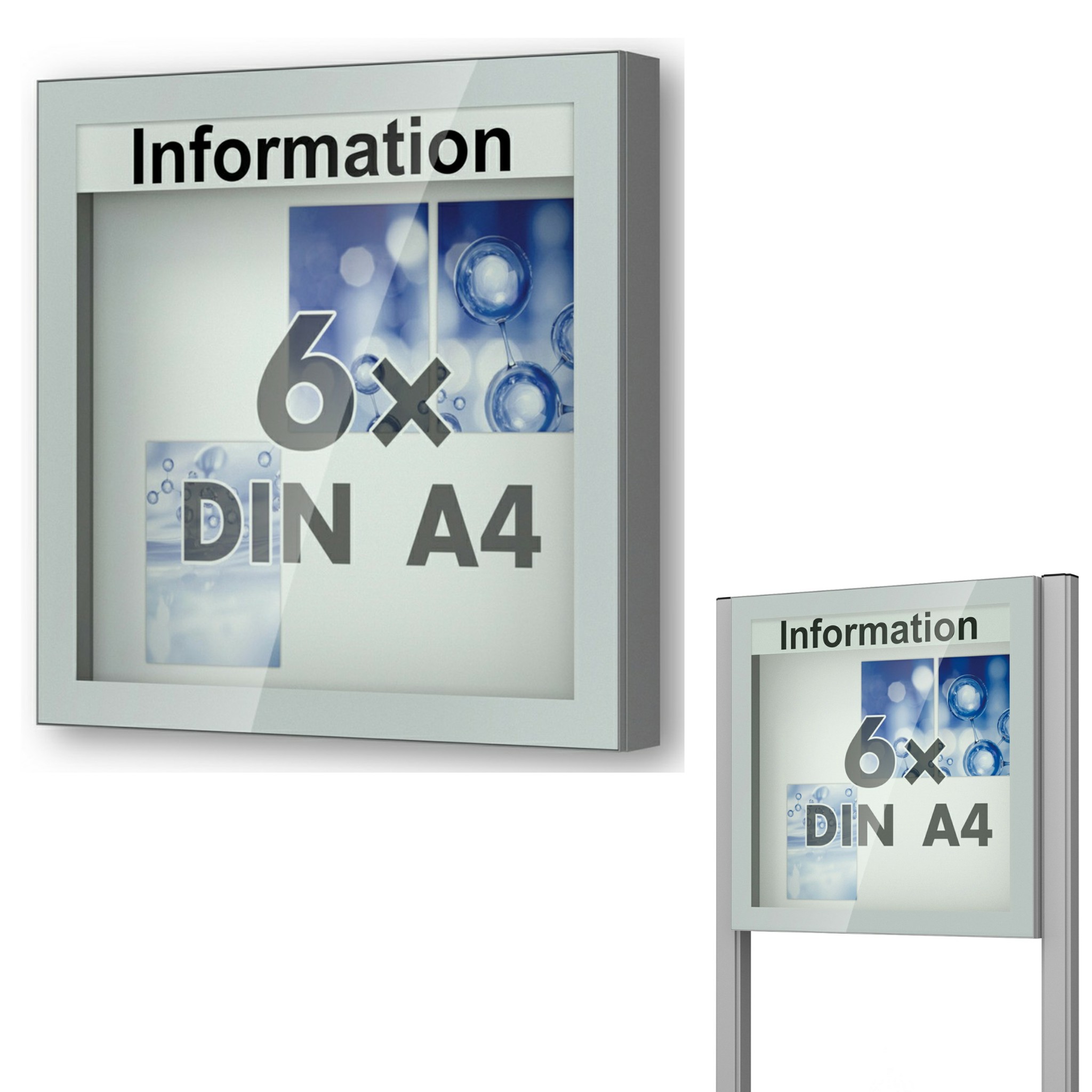 Schaukasten Vitrum 850x840x123 mm BxHxT