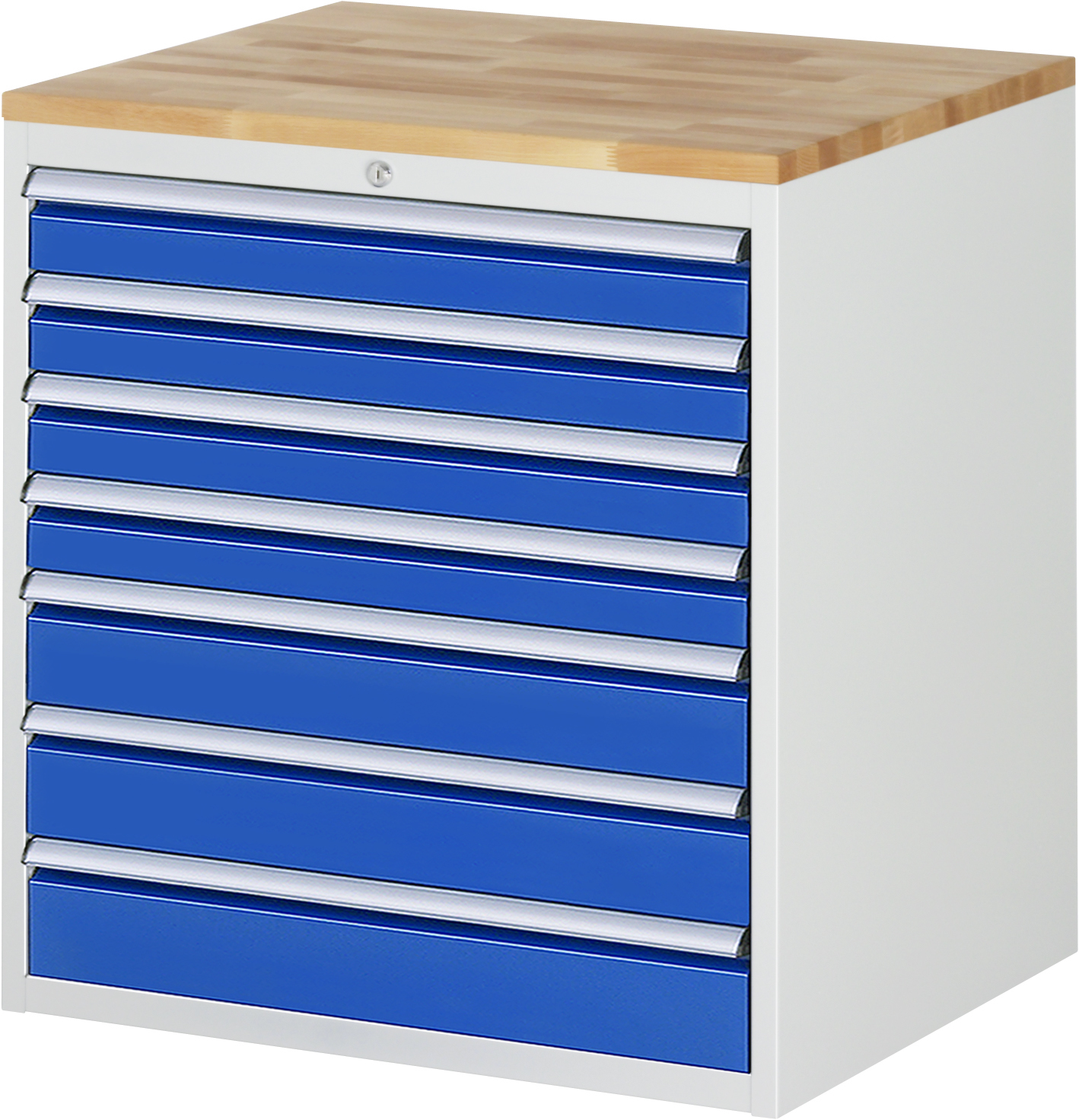 Schubladenschrank Modell XL5.17, 825 x 770 x 650 mm HxBxT