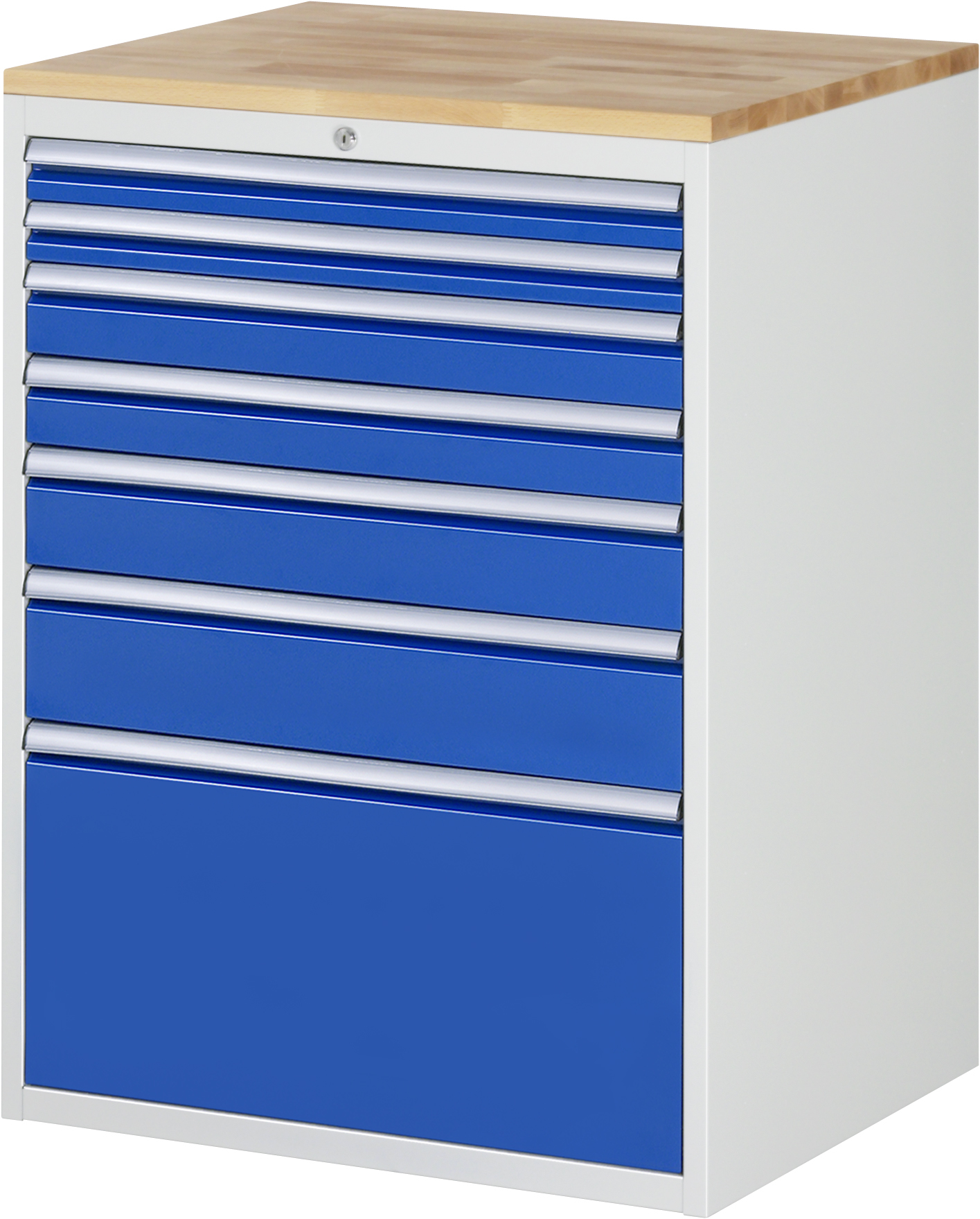 Schubladenschrank Modell XL7.9, 1035 x 770 x 650 mm HxBxT