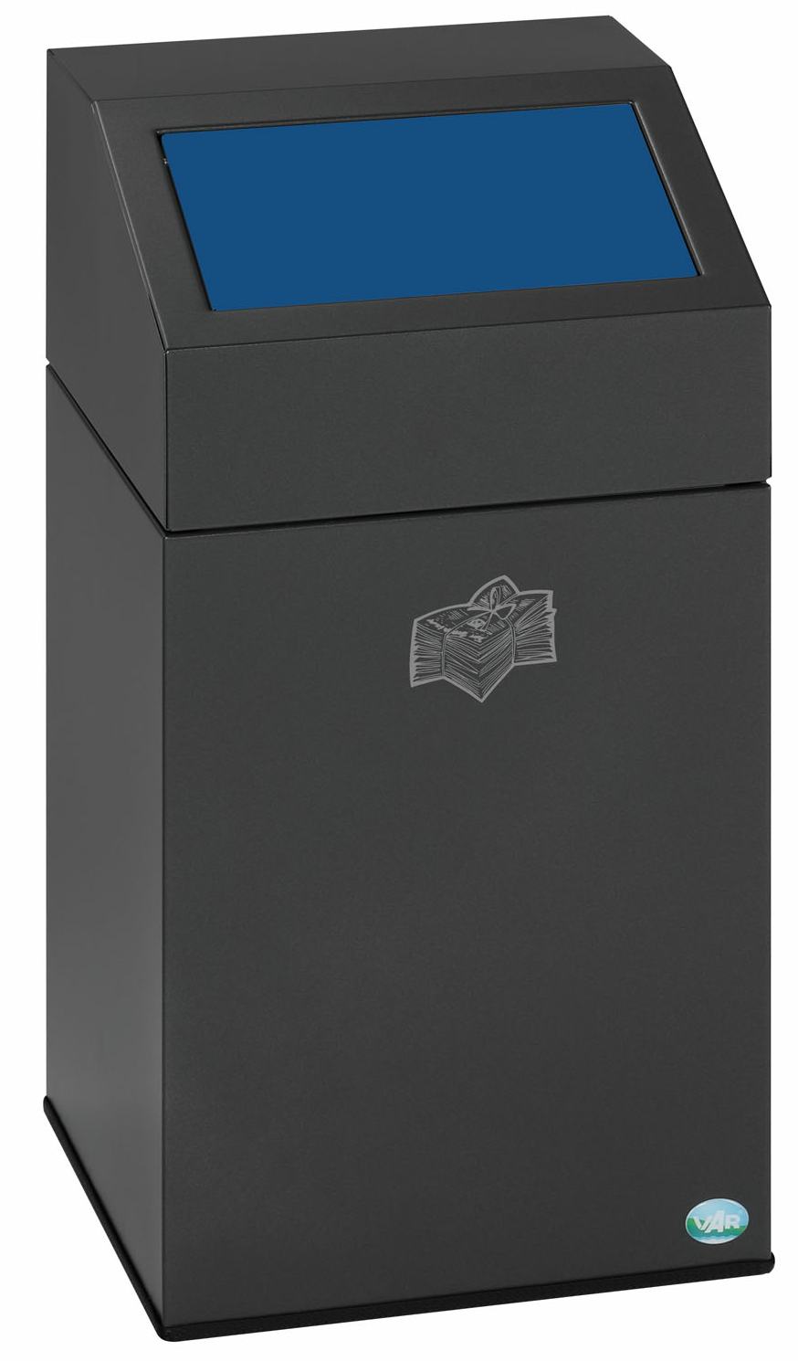 Wertstoffsammelgerät WSG 40E, Einwurfklappe Blau RAL 5010