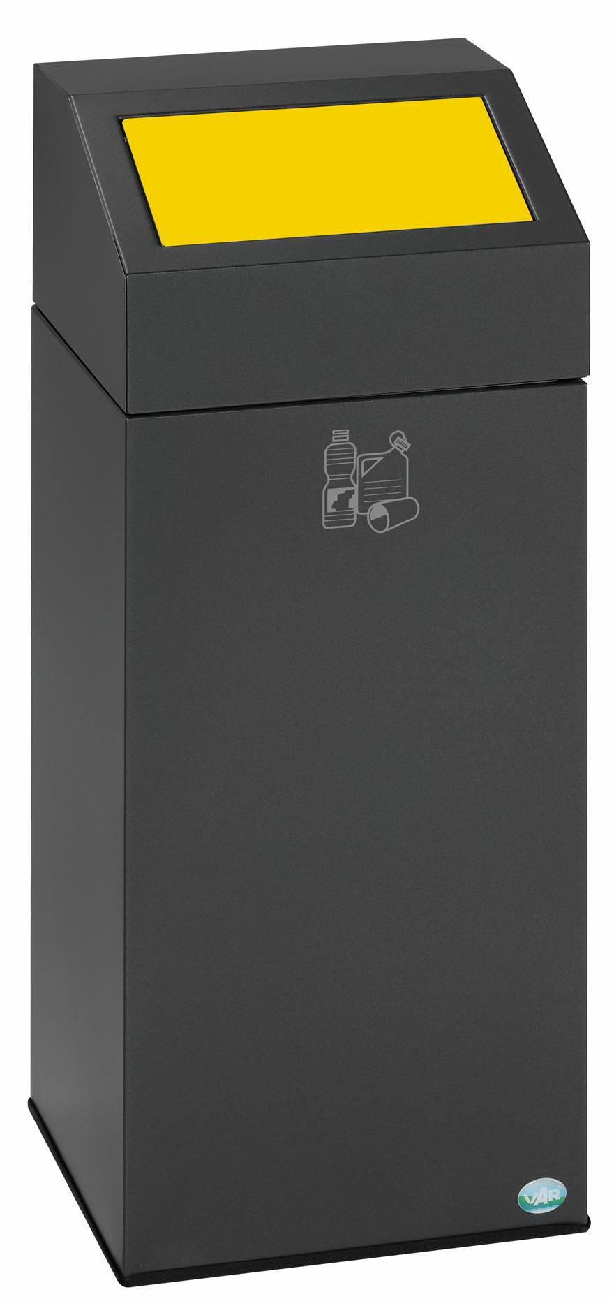 Wertstoffsammelgerät WSG 55E, Einwurfklappe Gelb RAL 1023