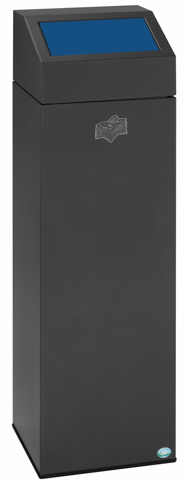 Wertstoffsammelgerät WSG 85E, Einwurfklappe Blau RAL 5010