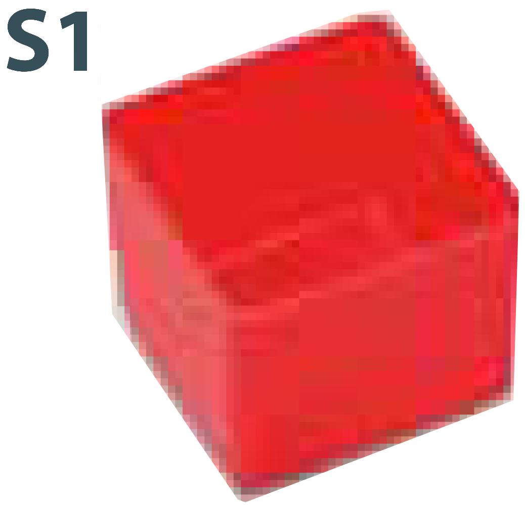 Kunststoffbox S1, 45x54x54 mm HxBxT