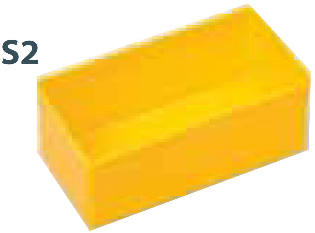 Kunststoffbox S2, 45x54x108 mm HxBxT