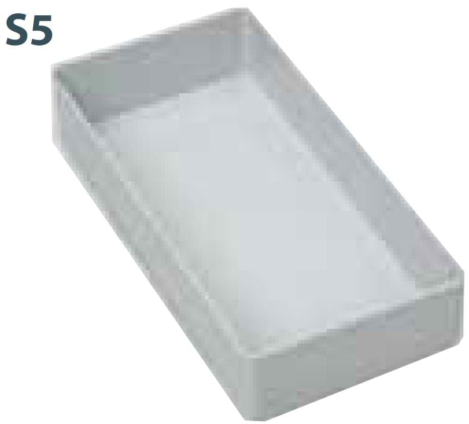 Kunststoffbox S5, 45x108x216 mm HxBxT