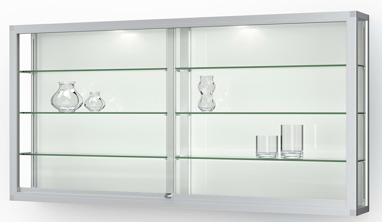 Wandvitrine Vertum 100, 1000x2020x250 mm HxBxT