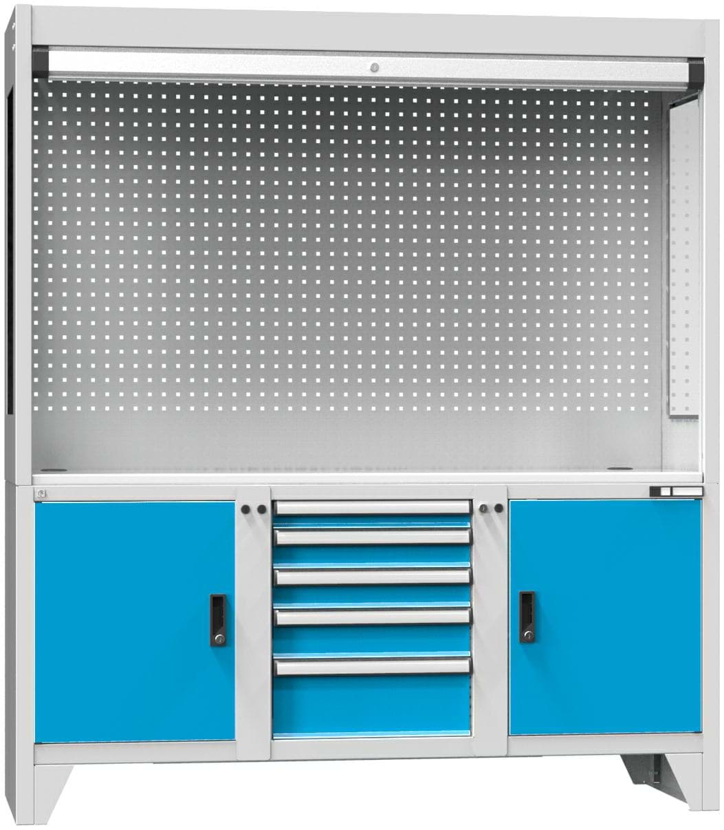 Prüfarbeitsplatz, 2030x1800x625 mm HxBxT