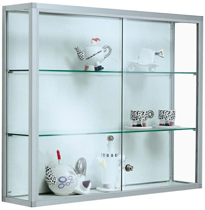 Wandvitrine 800x1000x200 mm HxBxT, mit ESG-Verglasung
