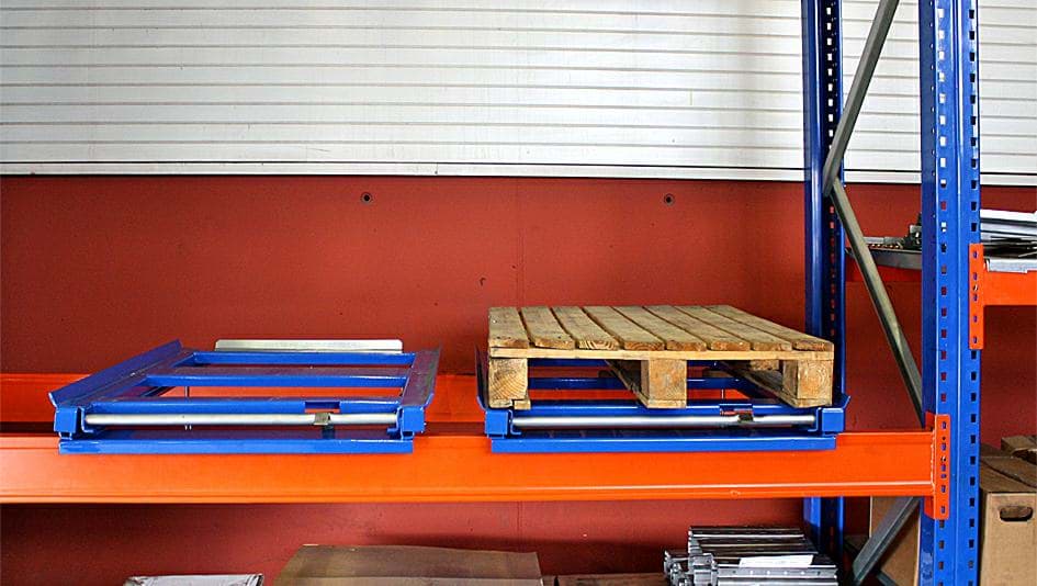 Palettenauszug 800x1200 mm, blau 5019/vorverzinkt