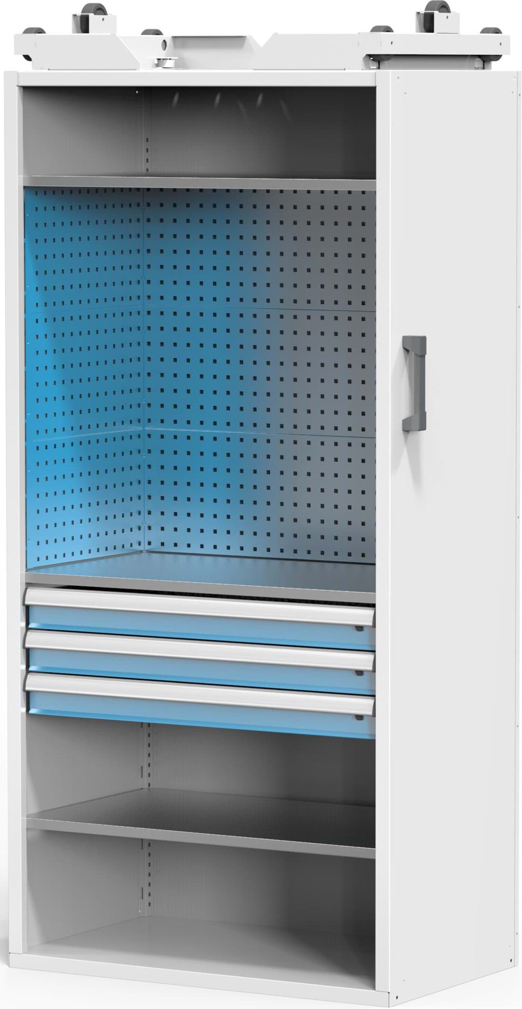 Hängeschrank für Schiebeschranksystem, 2136x631x1048 mm HxBxT, SC-SK1-001