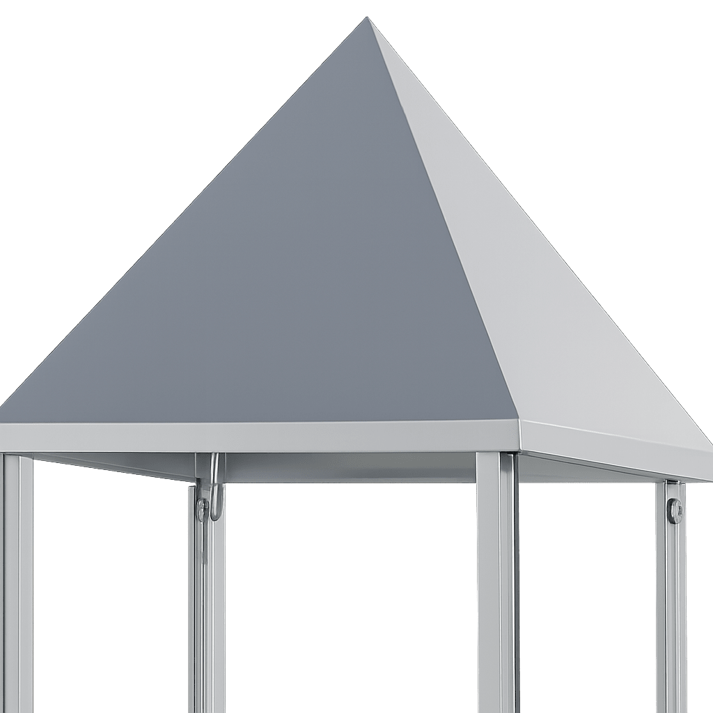 Pyramidenhaube silber