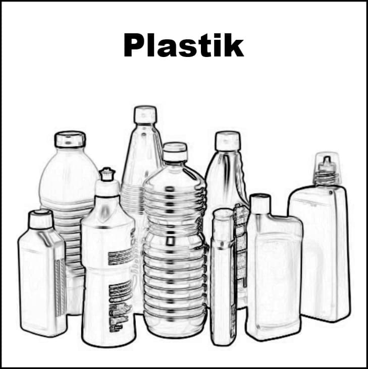 Logo Etikette für Plastik