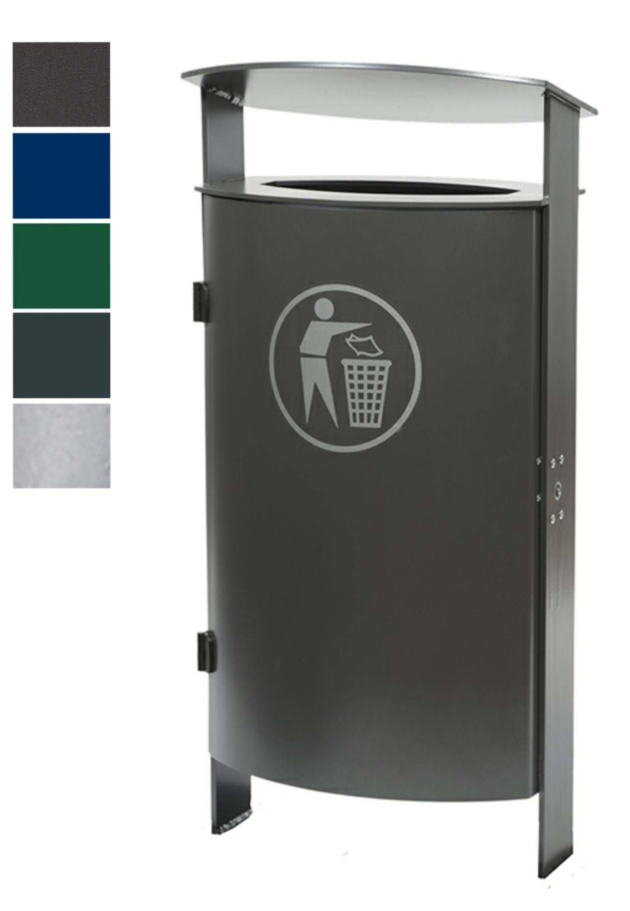 Stand-Abfallbehälter 70 Liter, zum einbetonieren