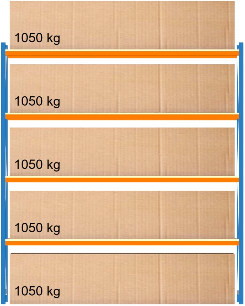 Weitspann-Grundregal, 3000x2675x600 mm HxLxT